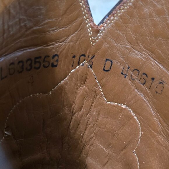 Lucchese Boots Alligator Patterned Western 10.5 - Picture 6 of 6